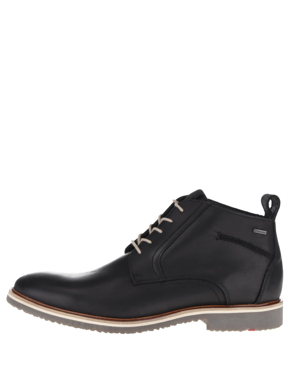 Černé pánské kožené kotníkové boty Lloyd Panama