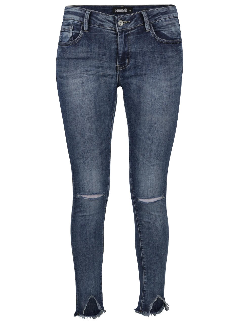 Modré džíny s roztřepenými nohavicemi Haily´s Wiona