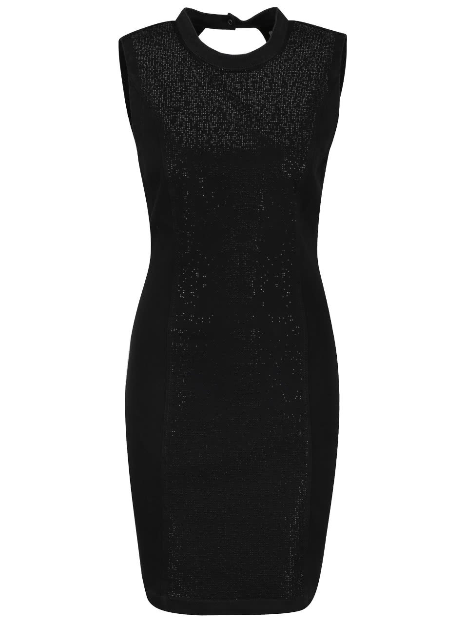 Černé krátké šaty se třpytivou aplikací Vero Moda Shine