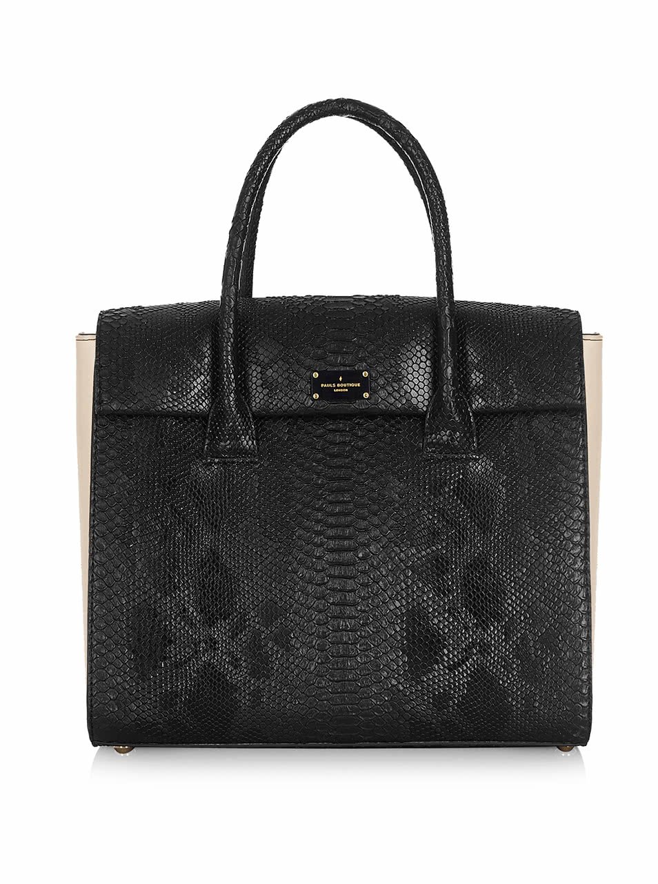 Černá kabelka se vzorem hadí kůže Paul's Boutique Adele