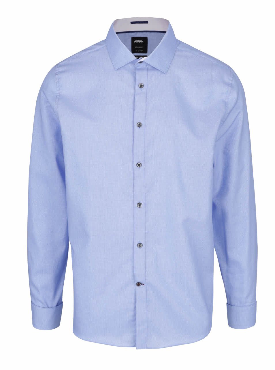Světle modrá žíhaná formální košile Burton Menswear London