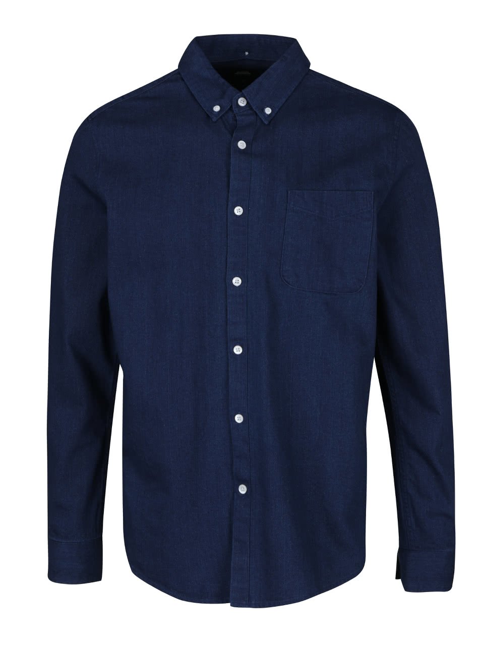 Tmavě modrá denimová košile Burton Menswear London