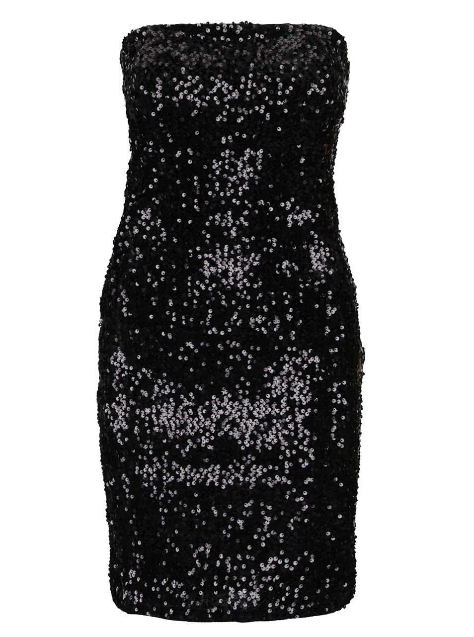 Černé večerní flitrované šaty Haily´s Glammy