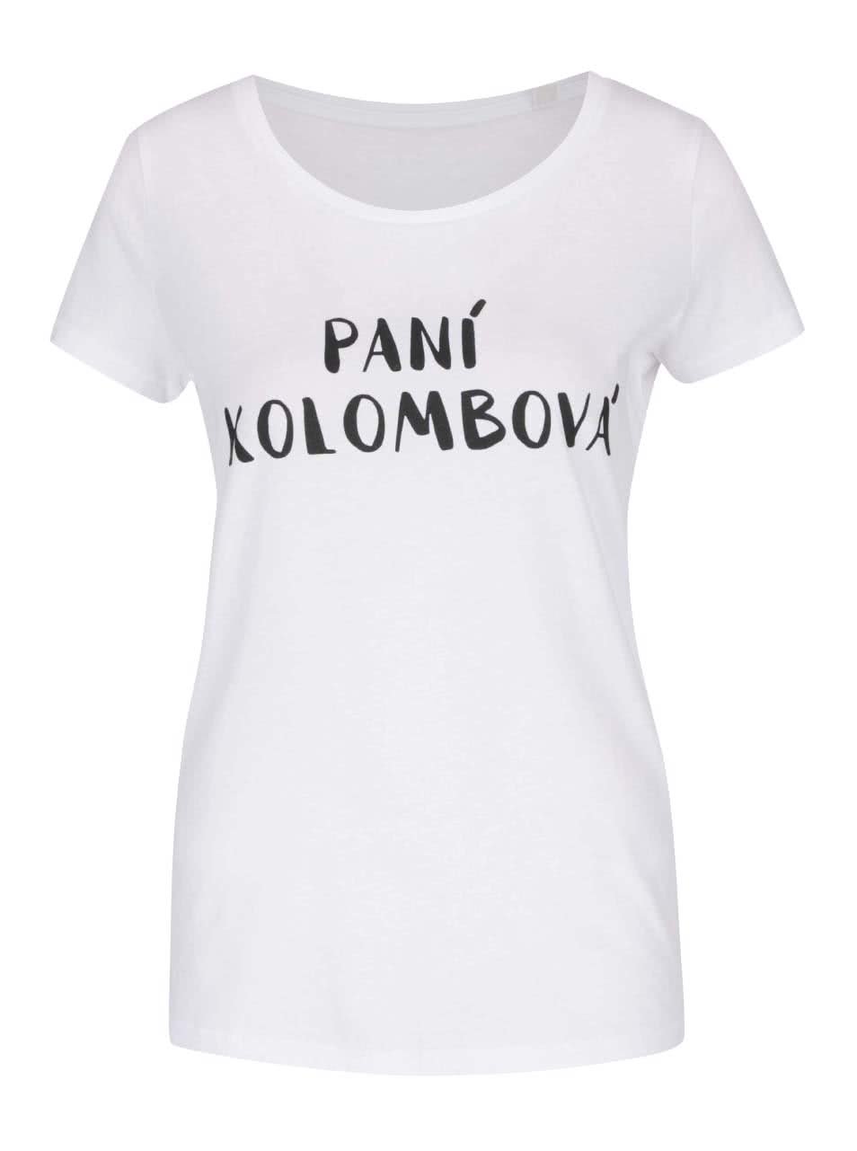 Bílé dámské tričko ZOOT Originál Paní Kolombová