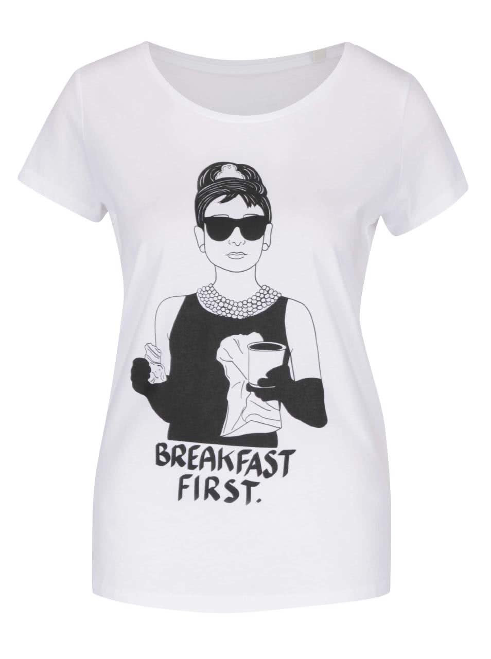 Bílé dámské tričko ZOOT Originál Snídaně u Tiffanyho