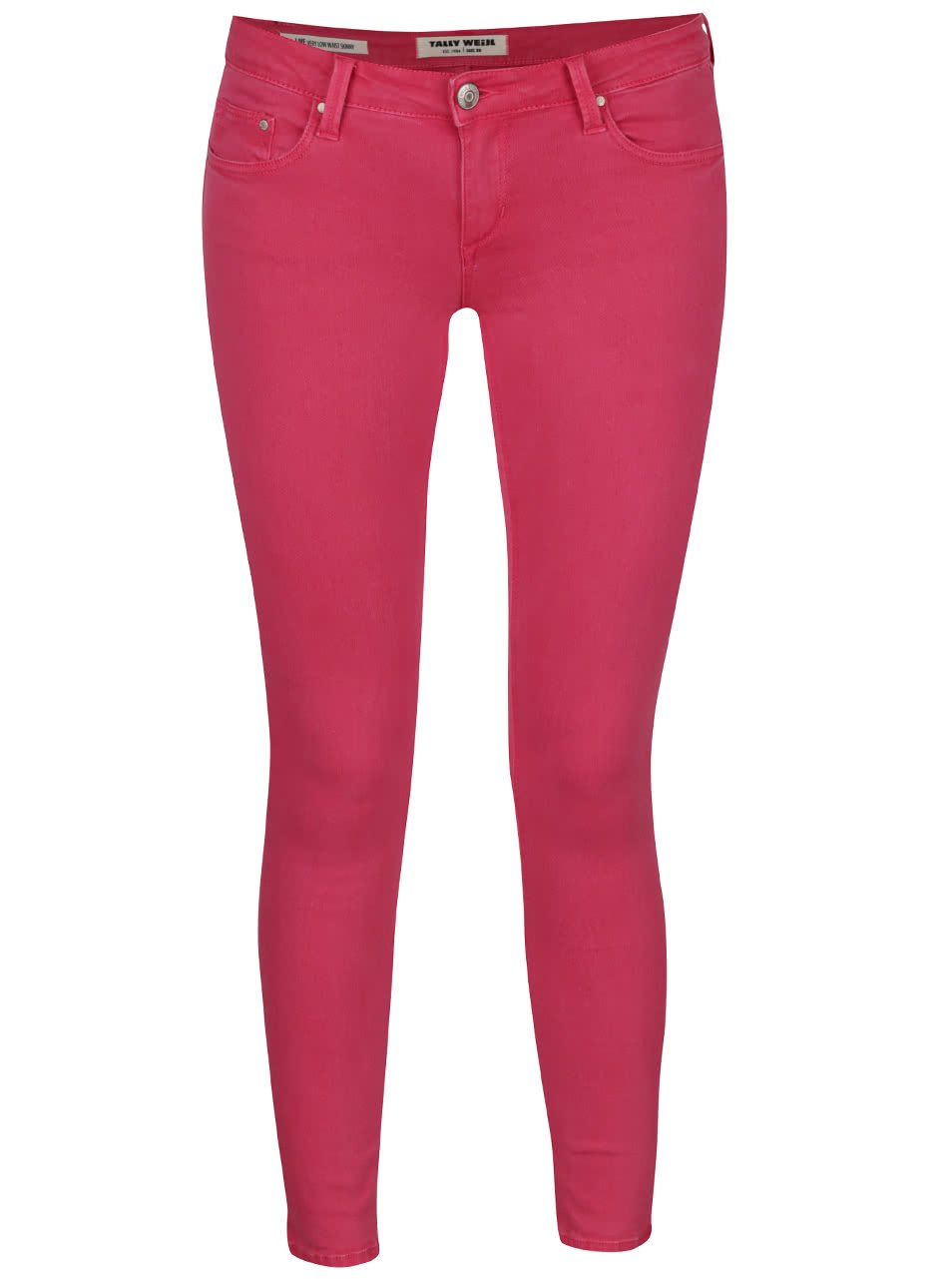 Růžové skinny džíny s nízkým pasem TALLY WEiJL