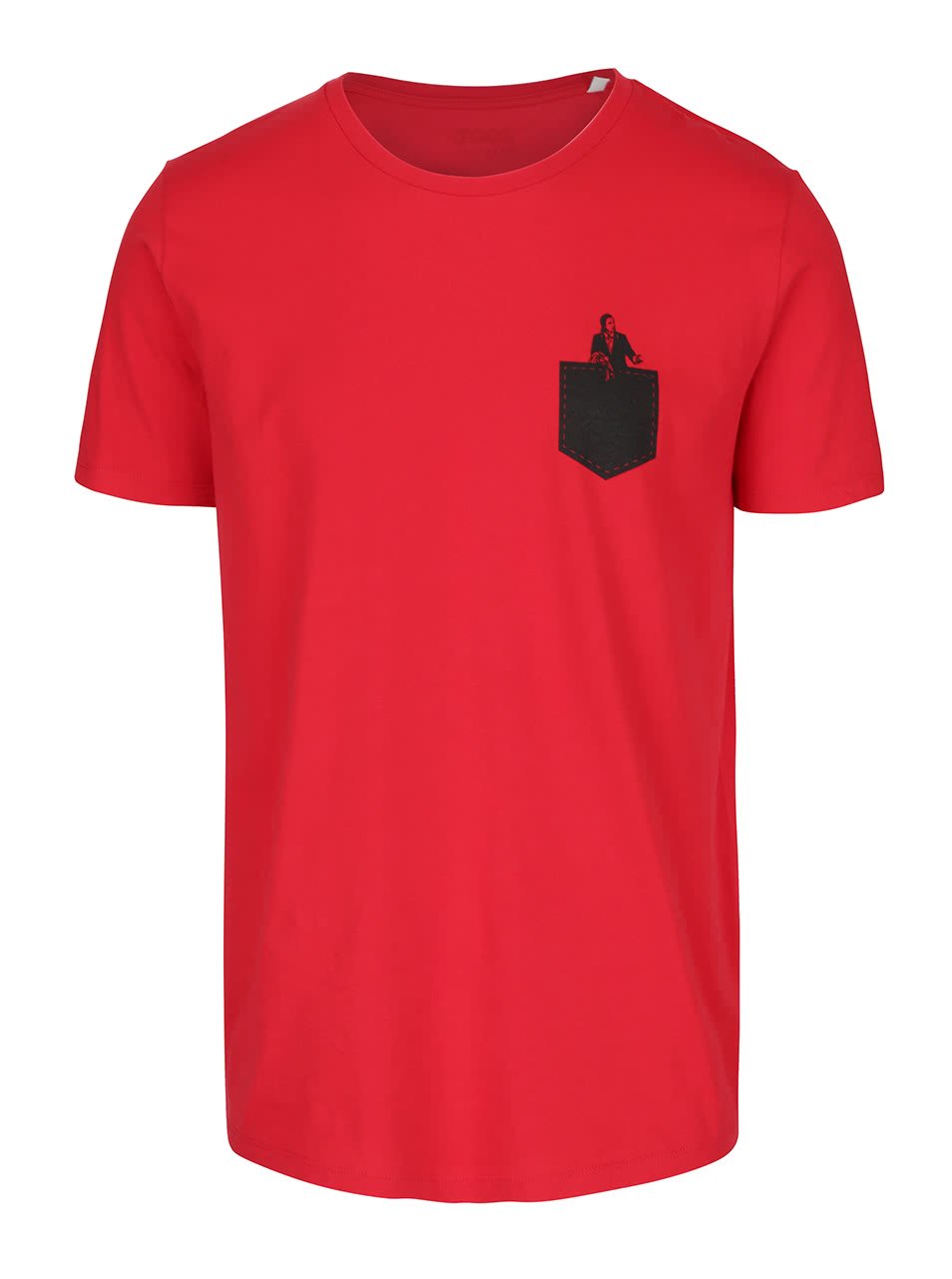 Červené pánské tričko ZOOT Originál V kapse