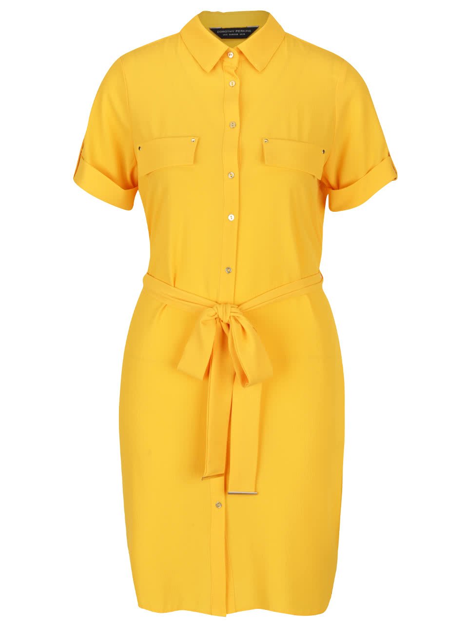 Žluté košilové šaty Dorothy Perkins