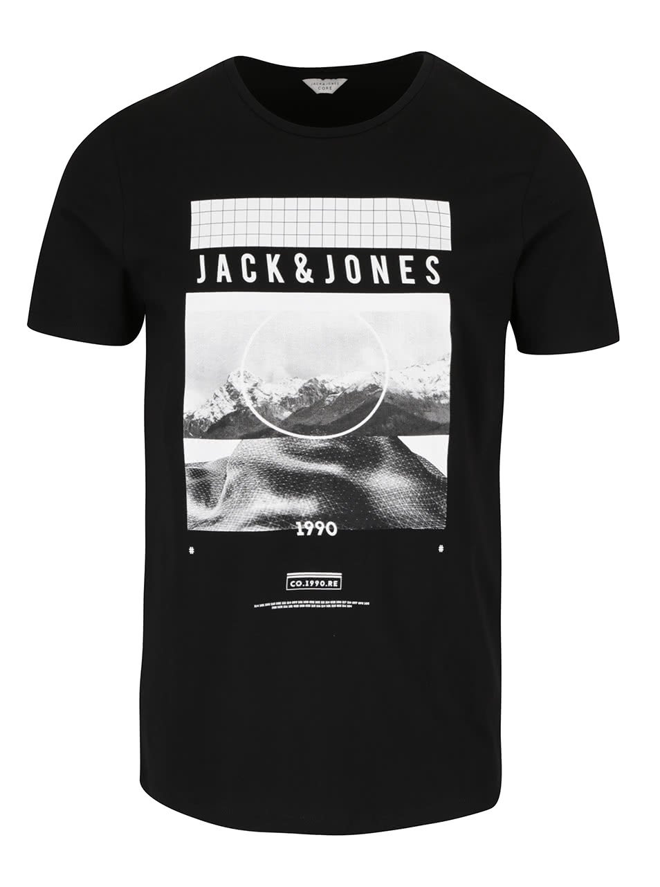 Černé triko s potiskem Jack & Jones Buh