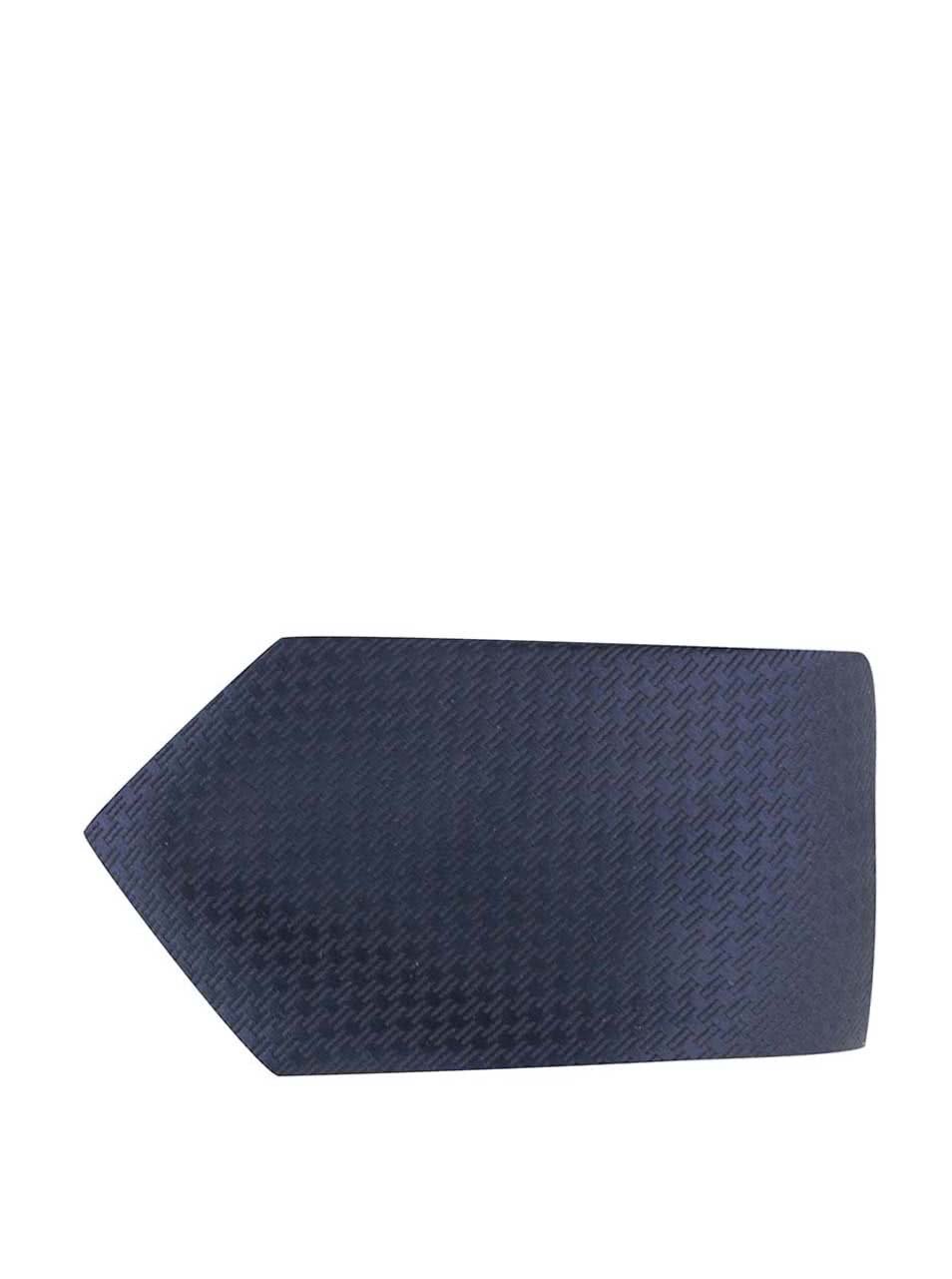 Tmavě modrá kravata s jemným vzorem Jack & Jones Premium Toronto