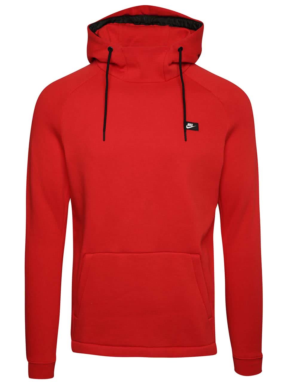 Červená pánská mikina s kapucí Nike Modern