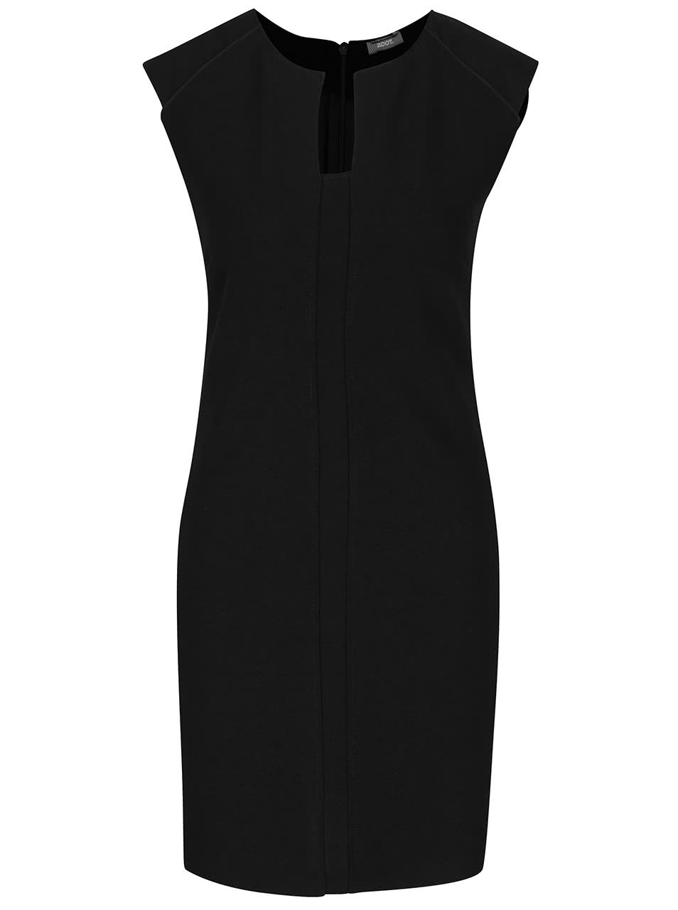 Černé šaty s tvarovaným výstřihem ZOOT