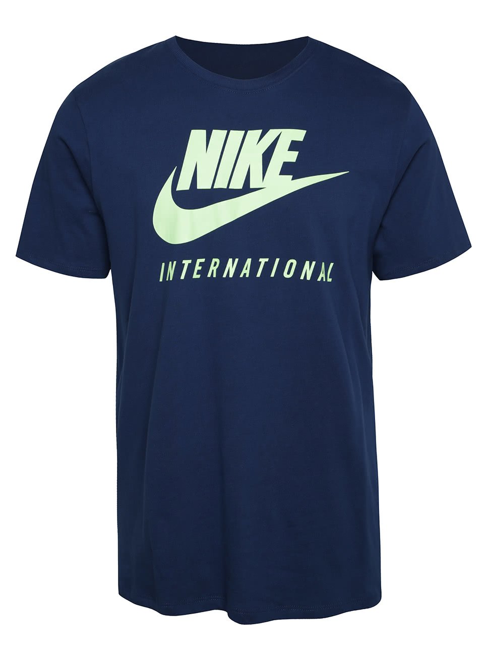 Tmavě modré pánské triko s nápisem Nike International