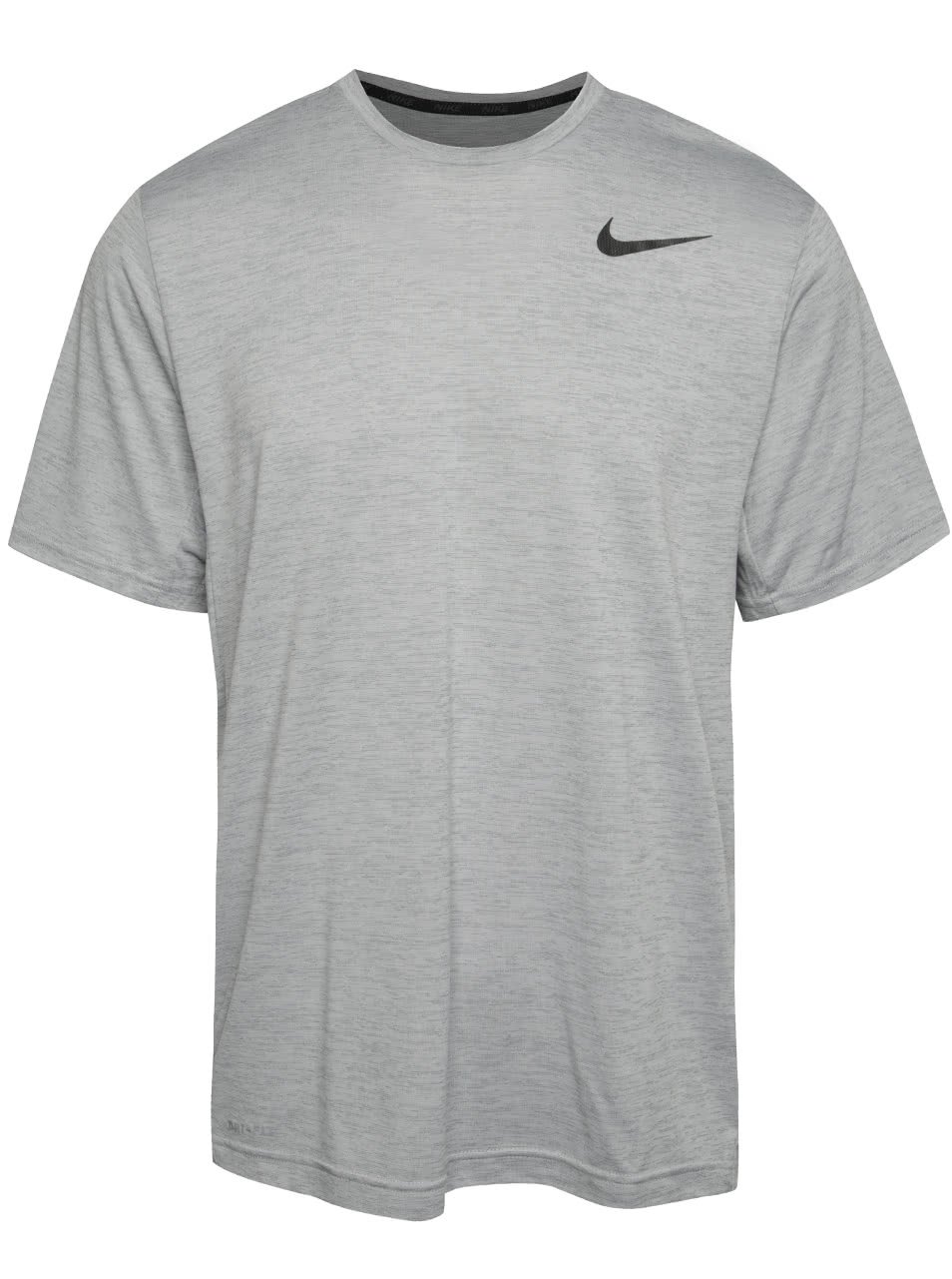Šedé žíhané pánské triko Nike Dry
