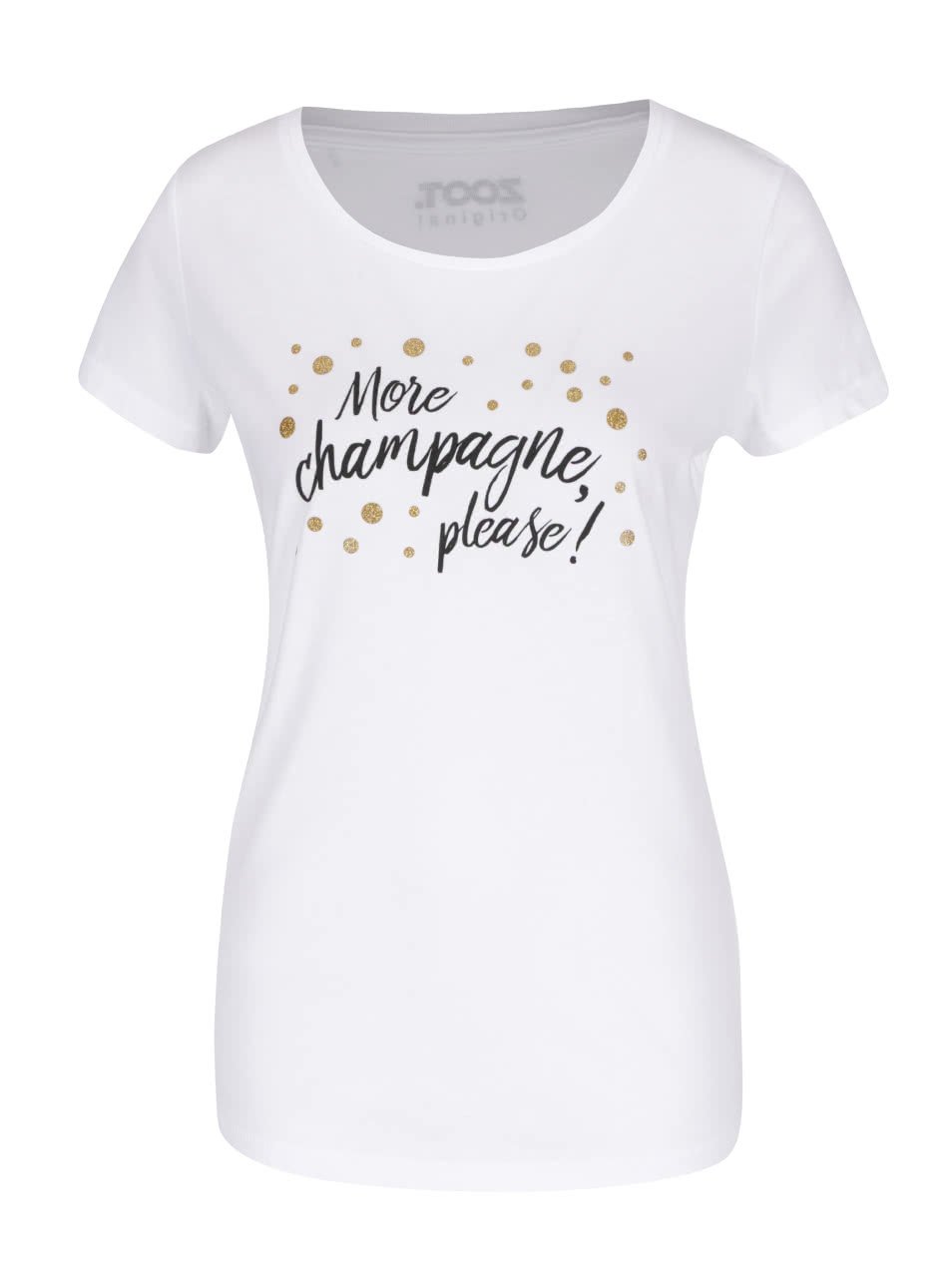 Bílé dámské tričko s potiskem ZOOT Originál More champagne