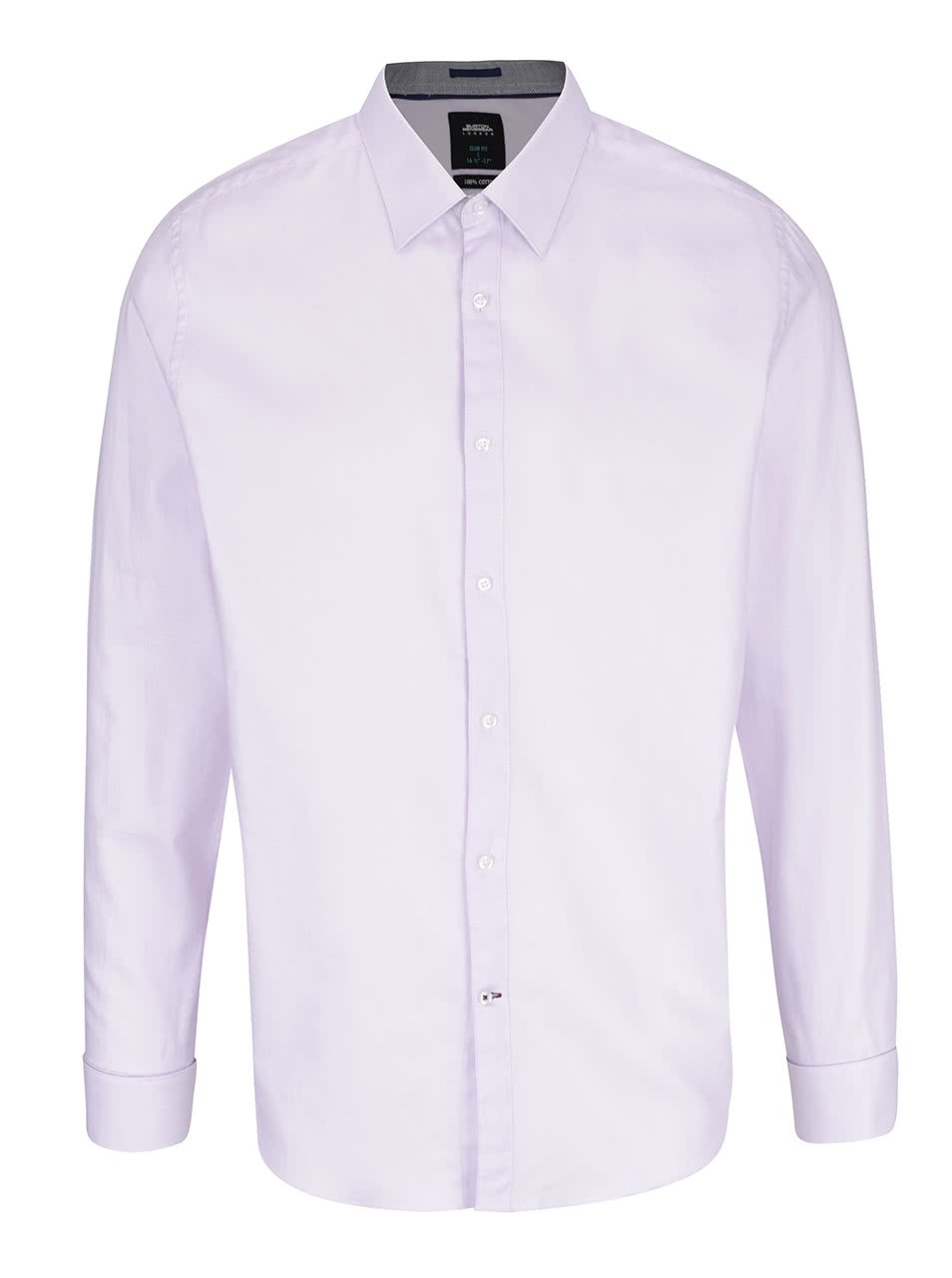 Světle fialová slim fit košile Burton Menswear London
