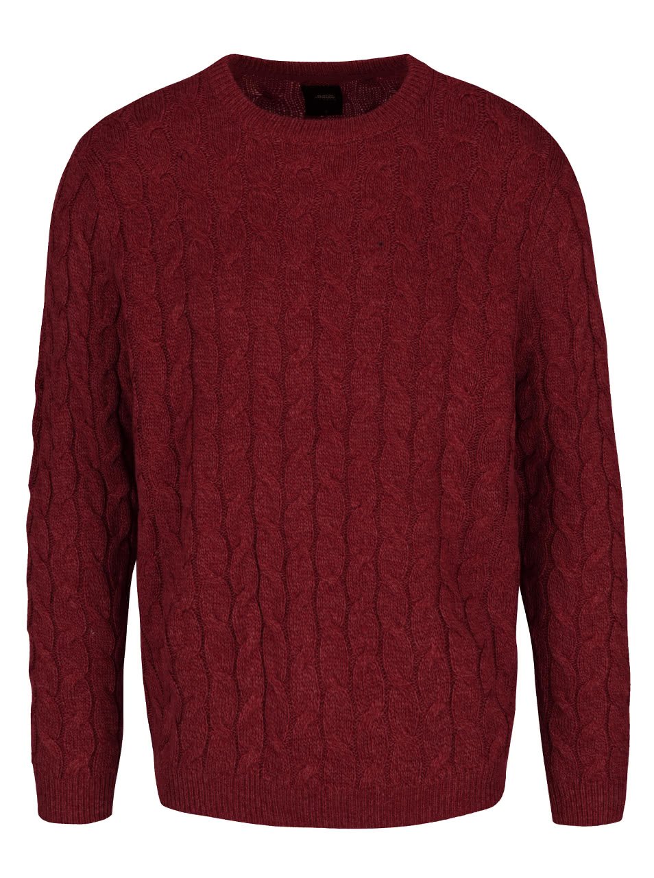 Vínový pletený svetr Burton Menswear London