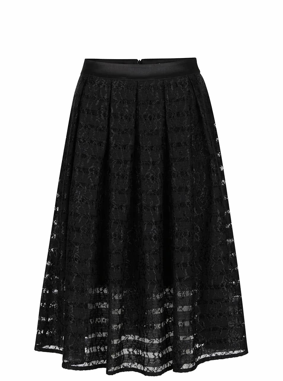 Černá krajková sukně Miss Selfridge