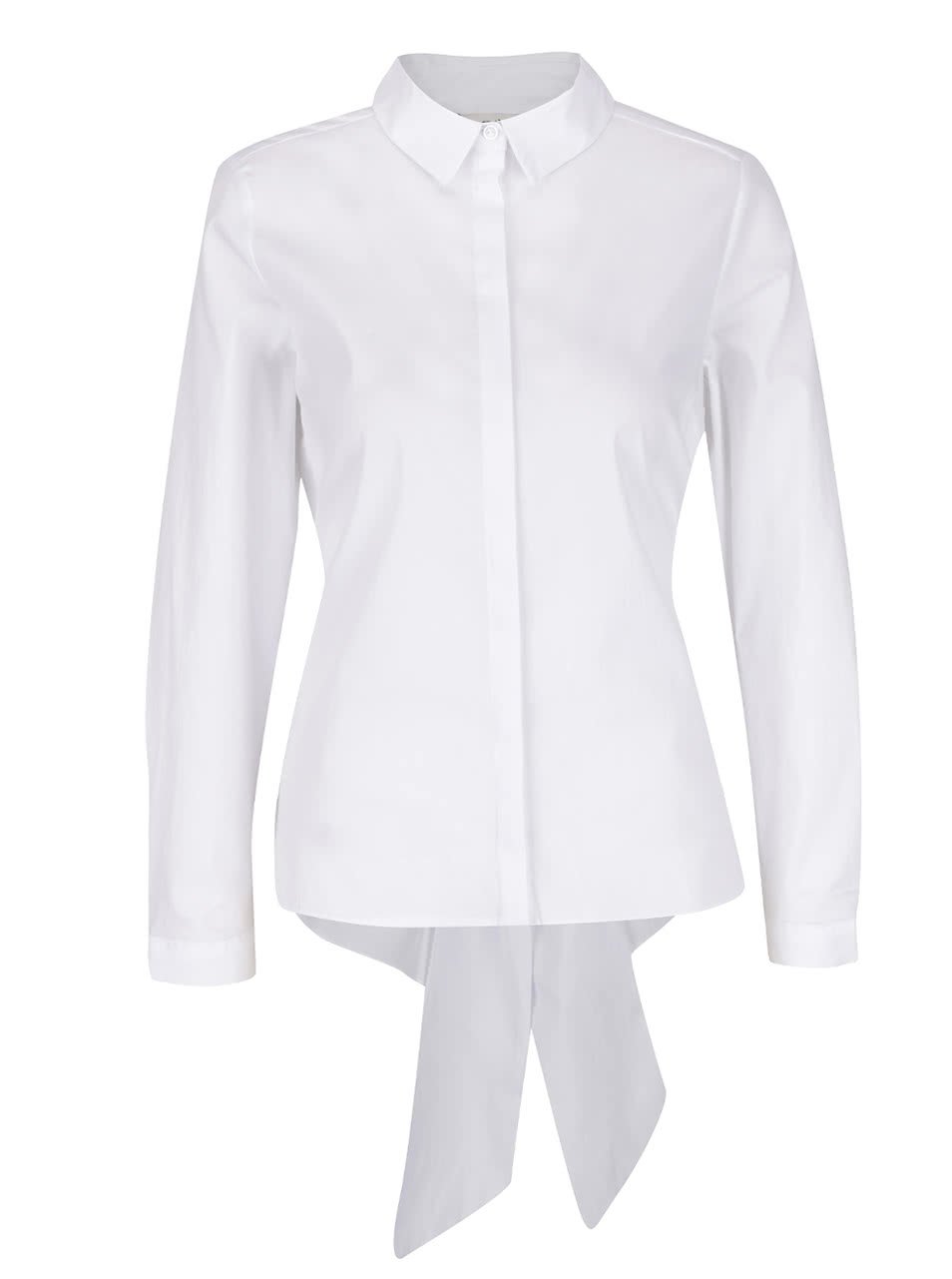 Bílá košile s mašlí Miss Selfridge