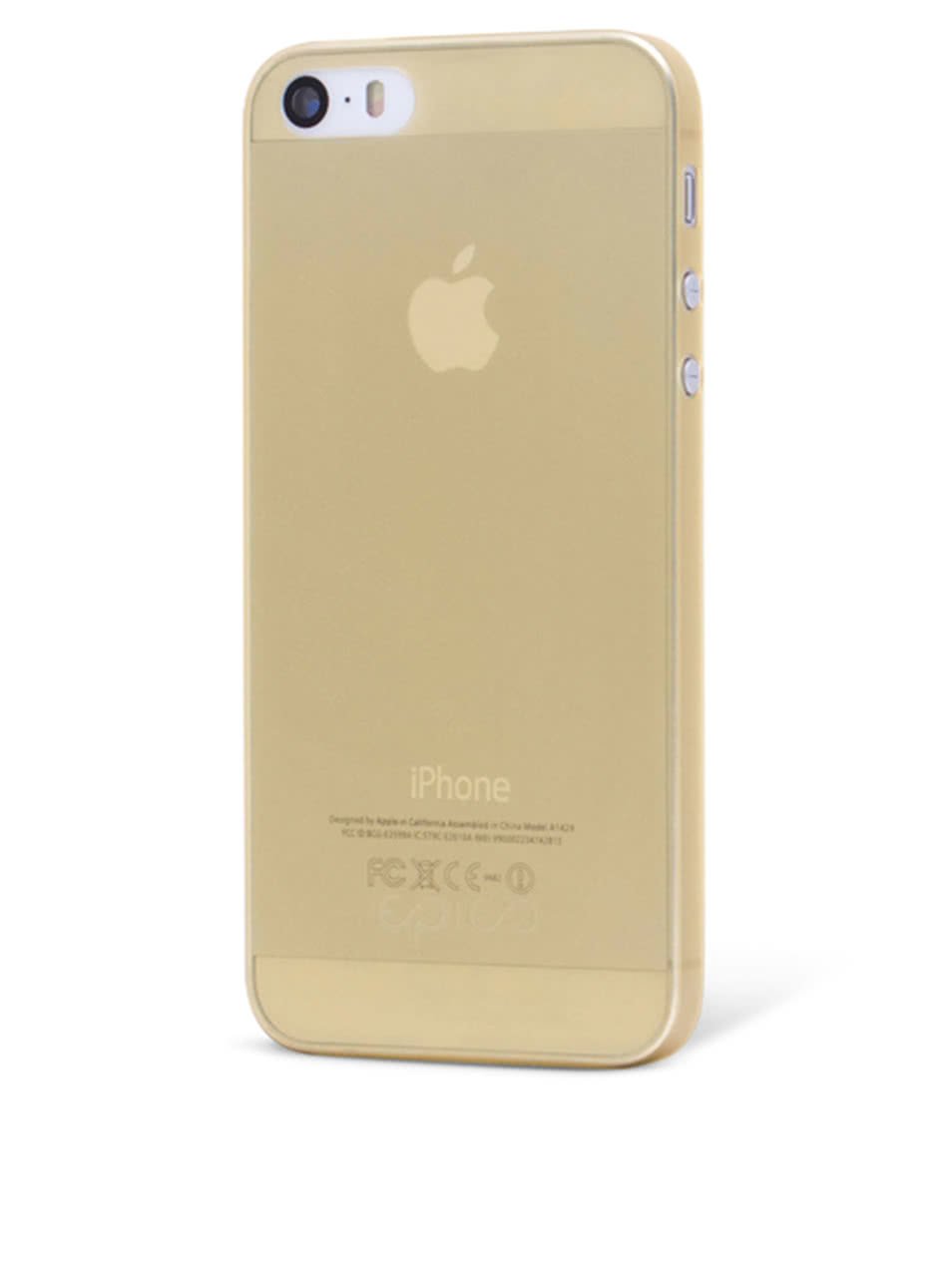 Žlutý ultra tenký plastový kryt pro iPhone 5/5S/SE EPICO TWIGGY MATT