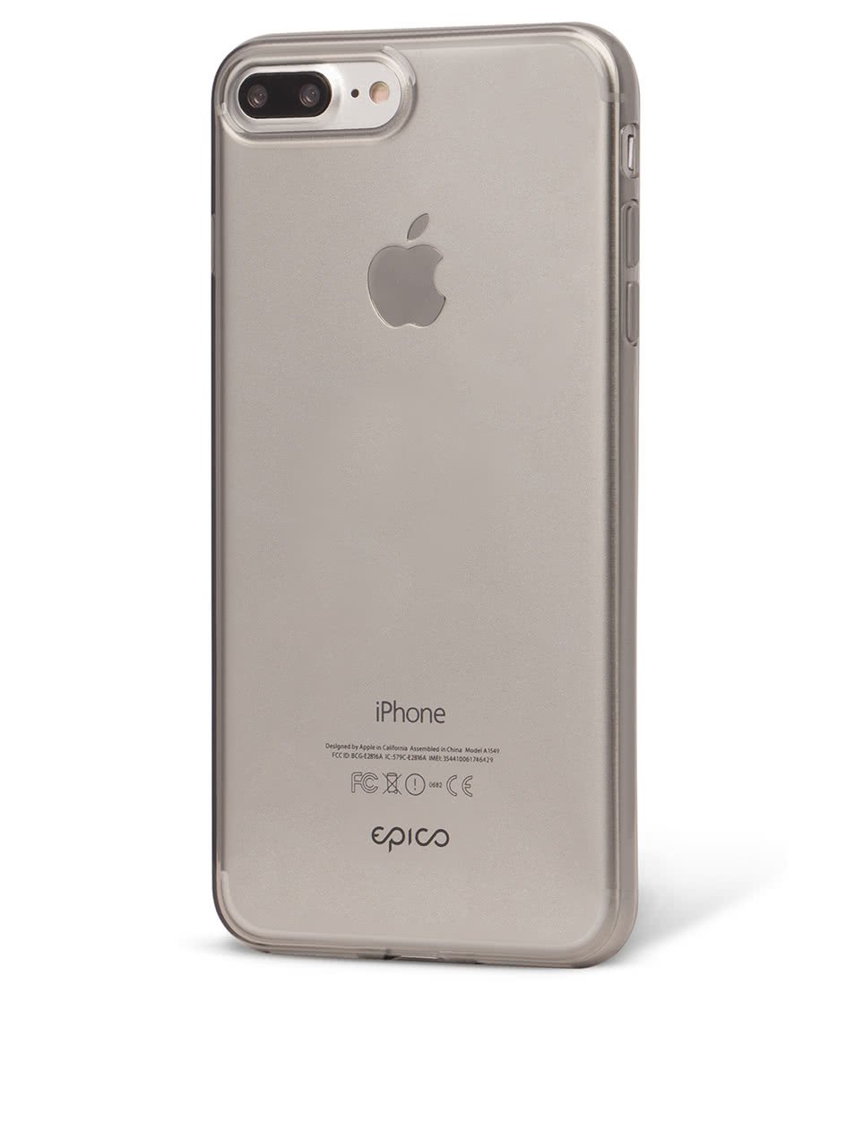 Šedý průhledný ultratenký plastový kryt pro iPhone 7 Plus EPICO TWIGGY GLOSS