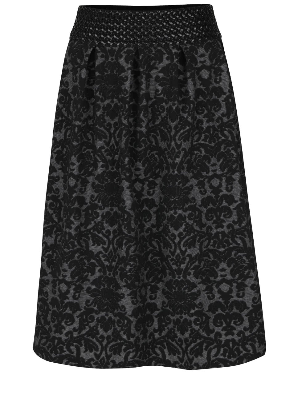 Černo-šedá vzorovaná sukně Alchymi