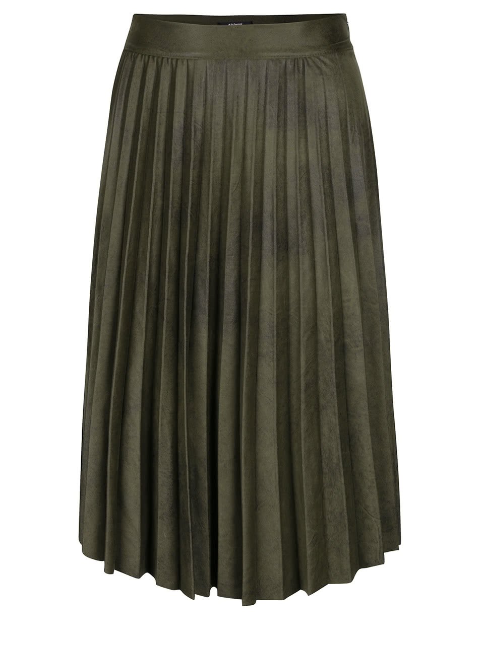 Olivově zelená plisovaná sukně Alchymi