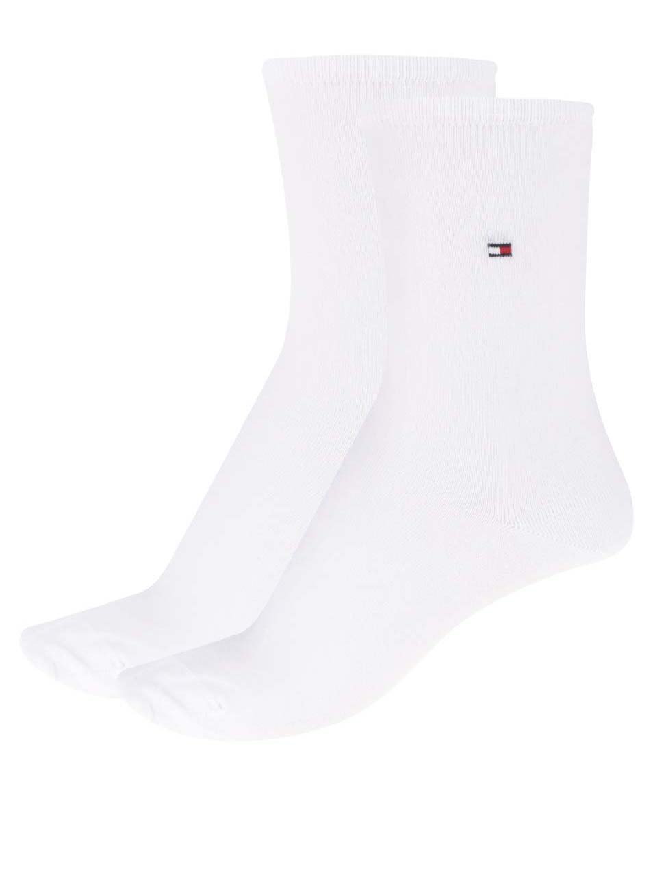 Sada dvou párů dámských ponožek v bílé barvě Tommy Hilfiger