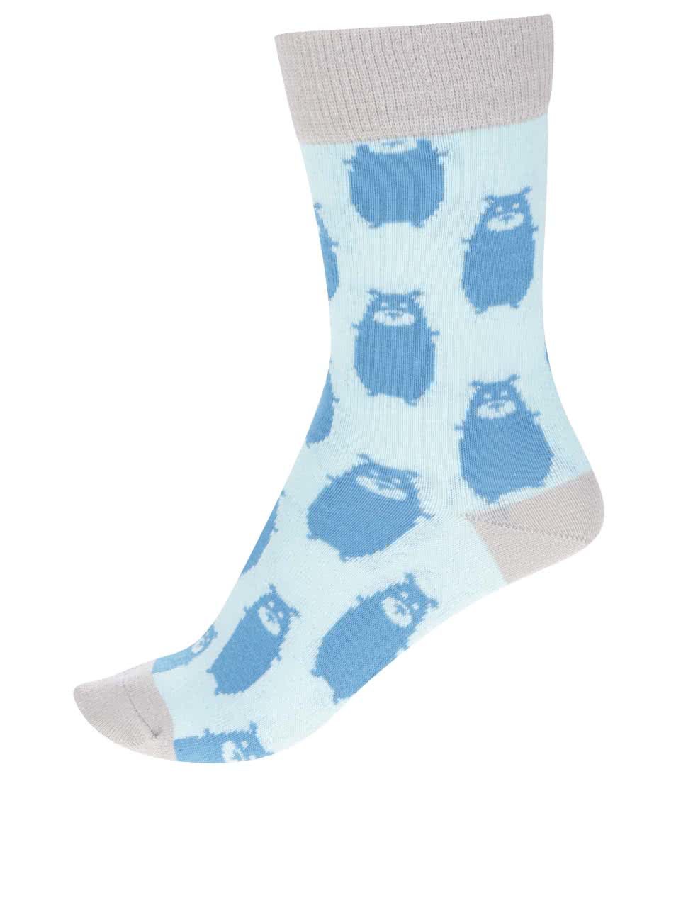 Modré ponožky s motivem medvěda ZOOT Originál