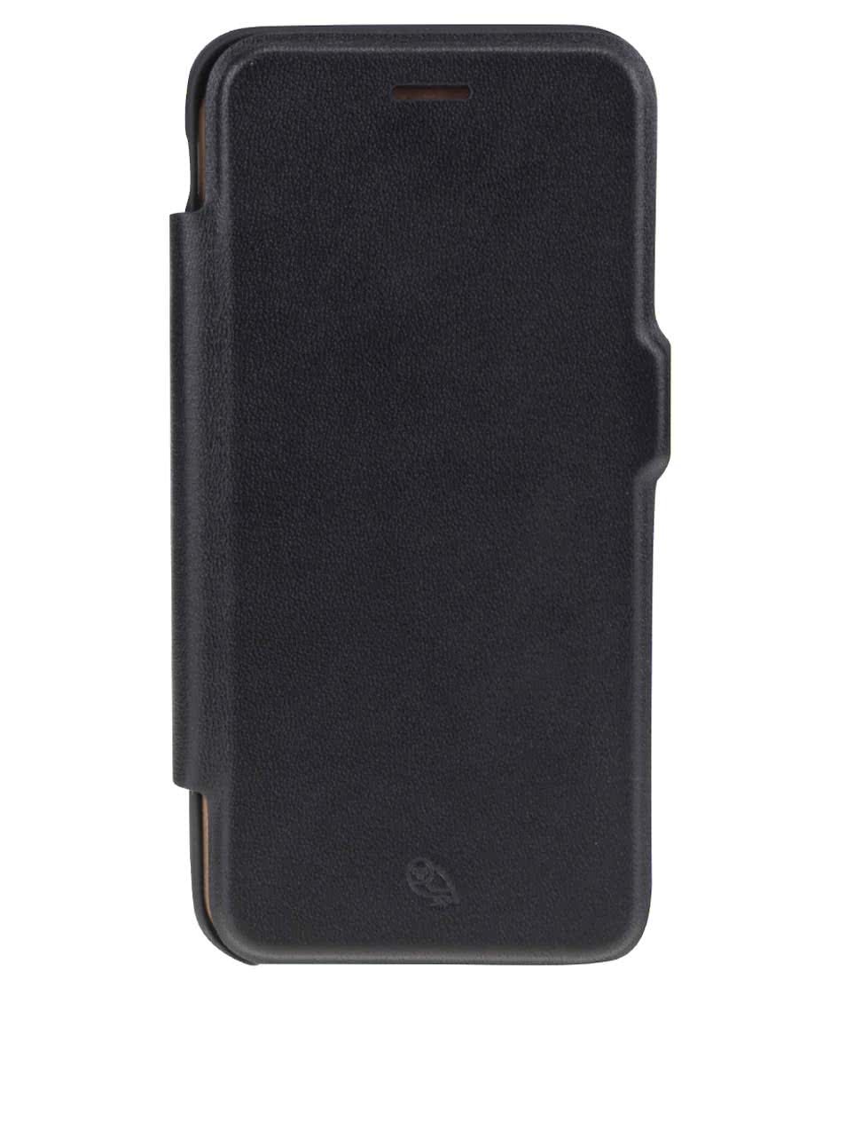Černý kožený kryt pro iPhone 7 s přihrádkou na platební karty Bellroy