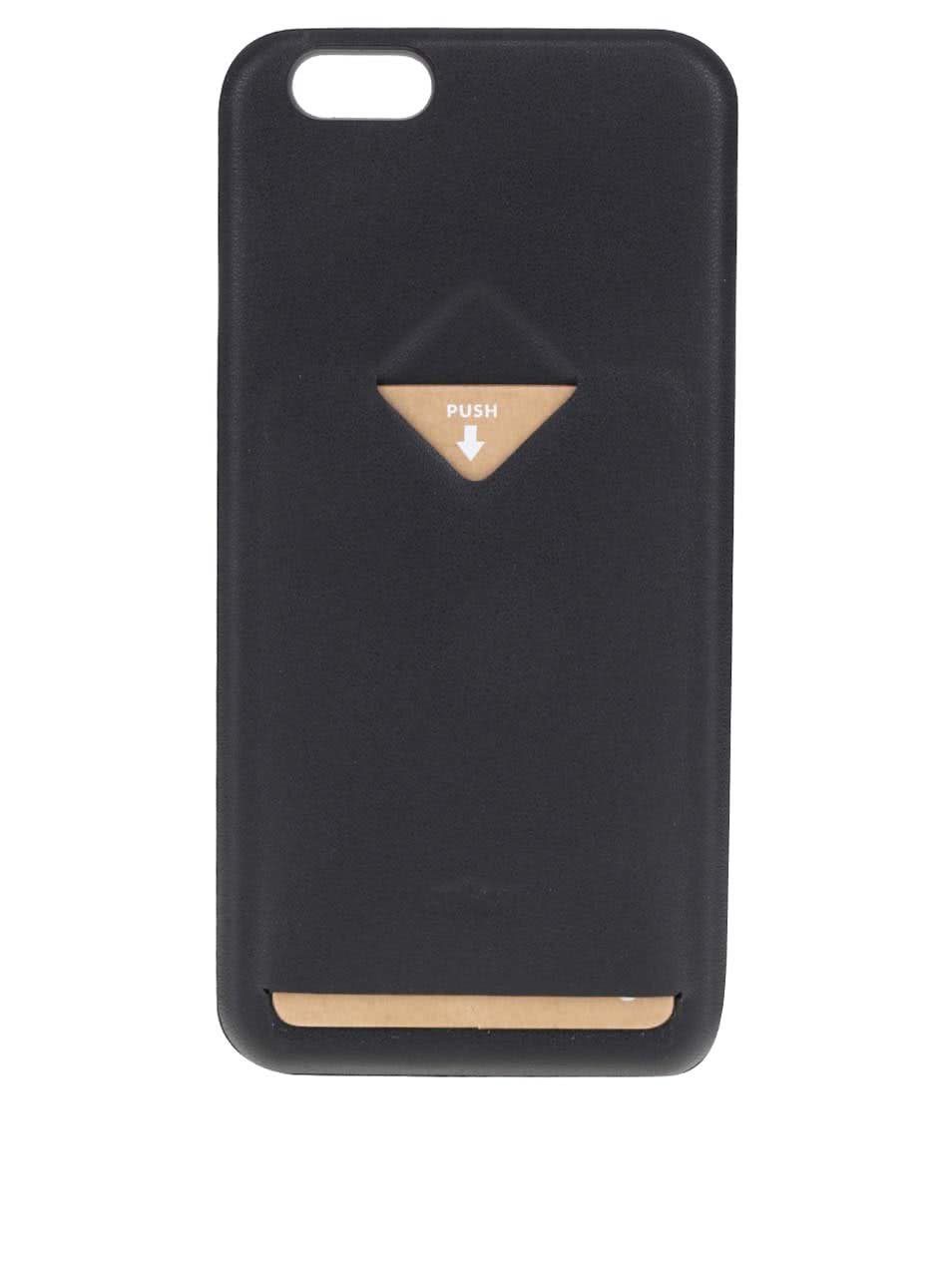 Černý kožený kryt pro iPhone 6/6s s přihrádkou na platební kartu Bellroy