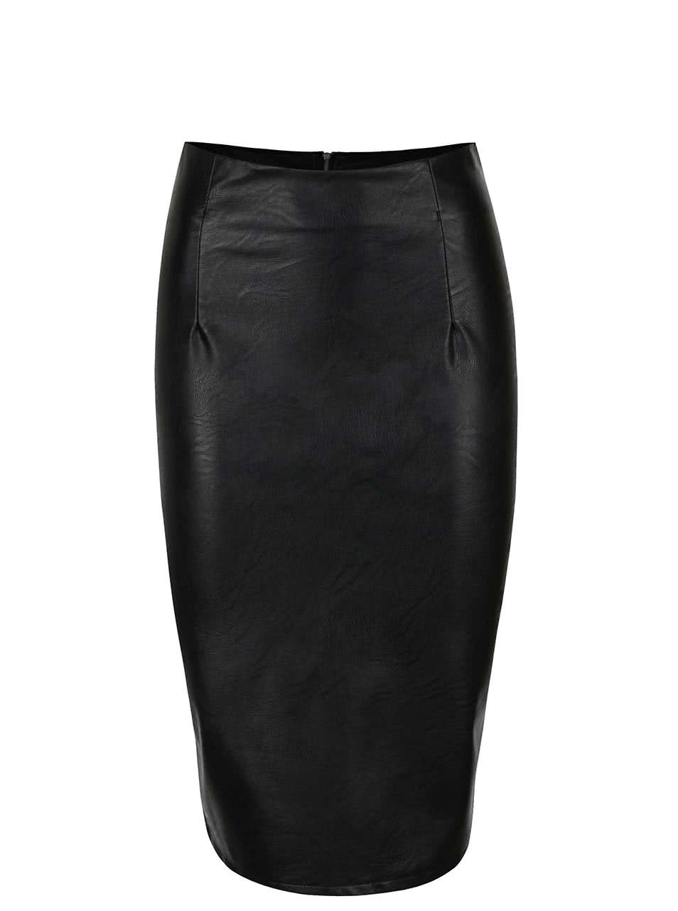 Černá koženková sukně ZOOT