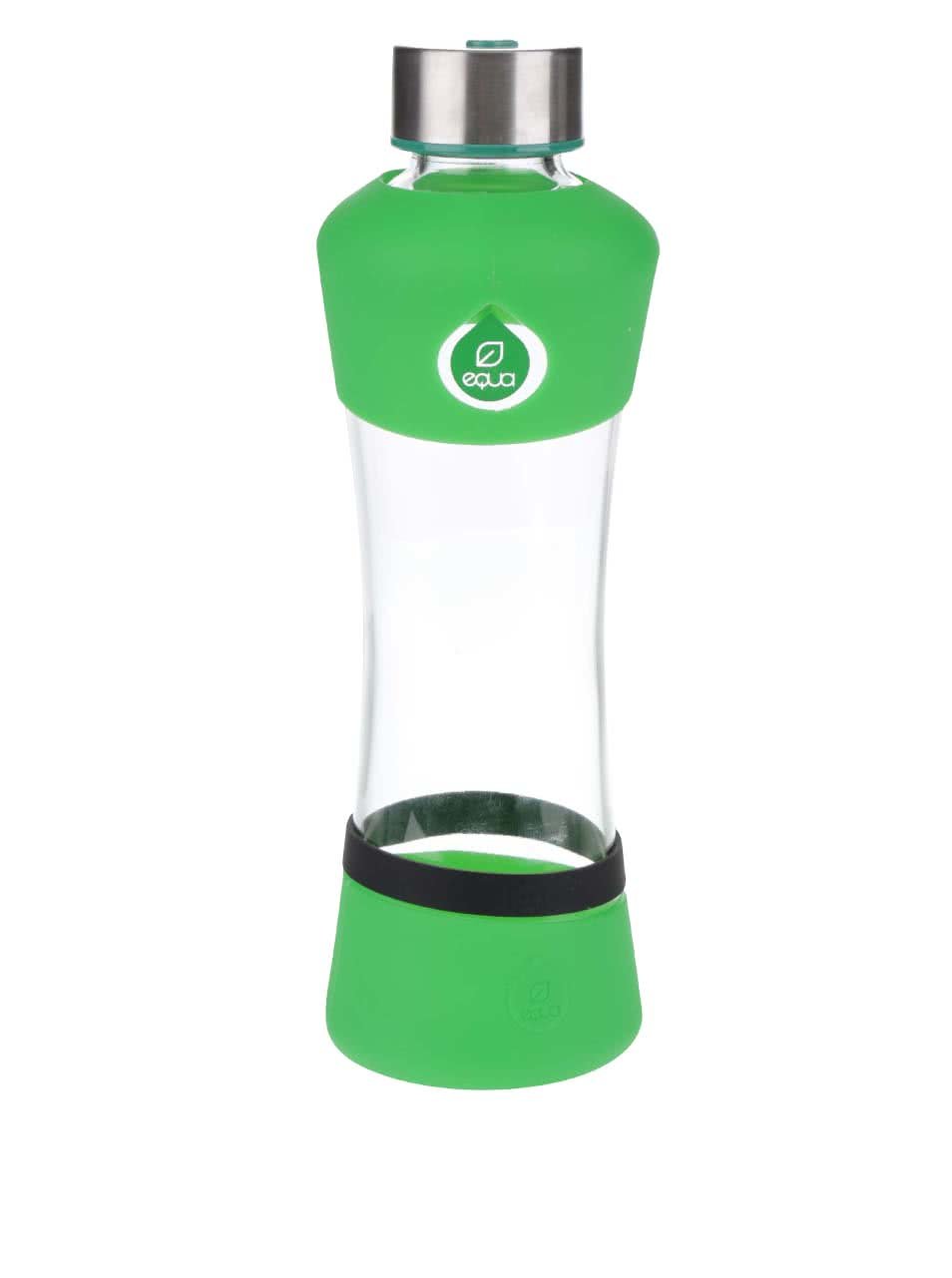 Skleněná láhev se zelenými detaily EQUA Active (550 ml)