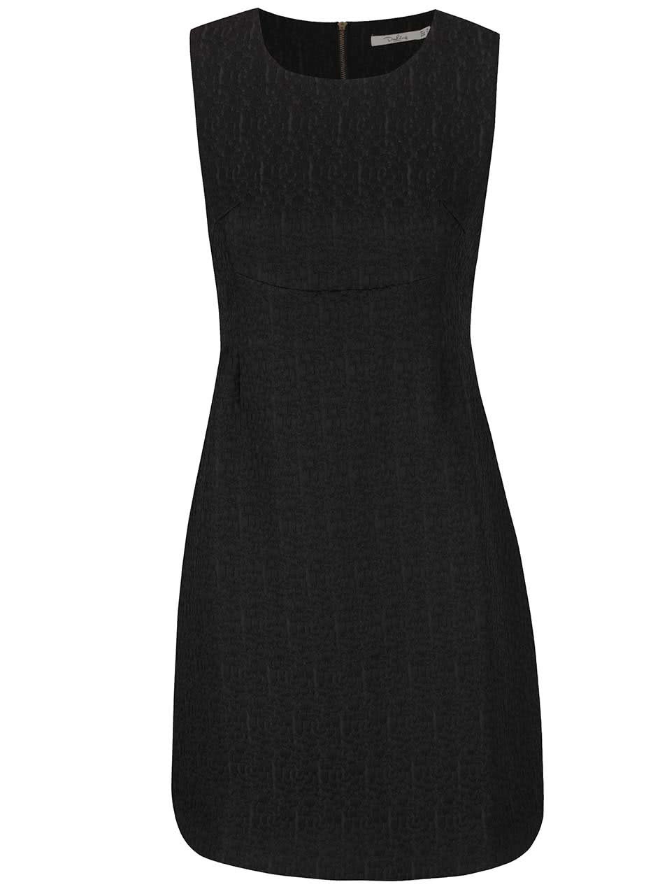 Černé strukturované šaty Darling Jaime