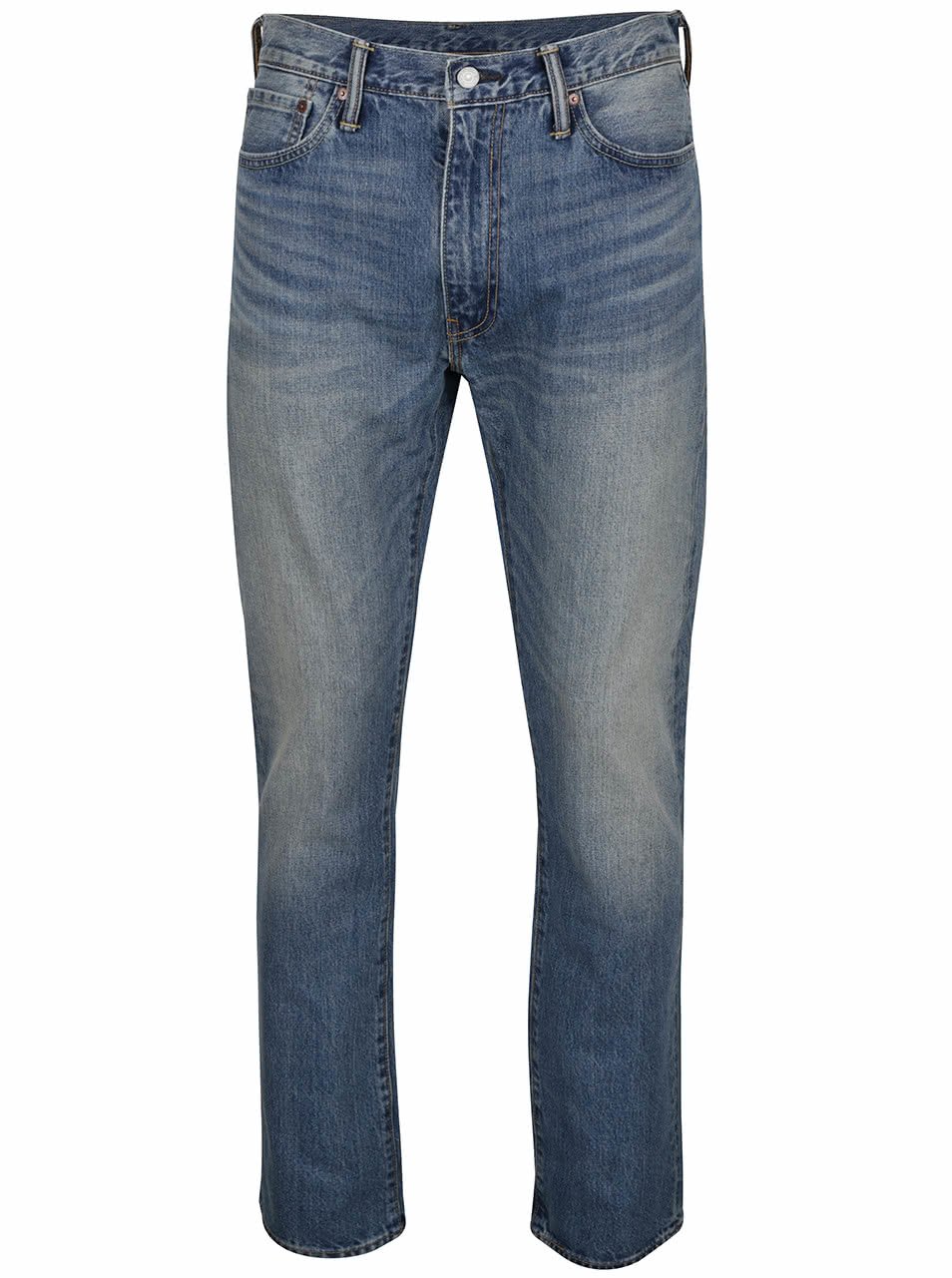 Modré pánské slim džíny s vyšisovaným efektem Levi's® 513™