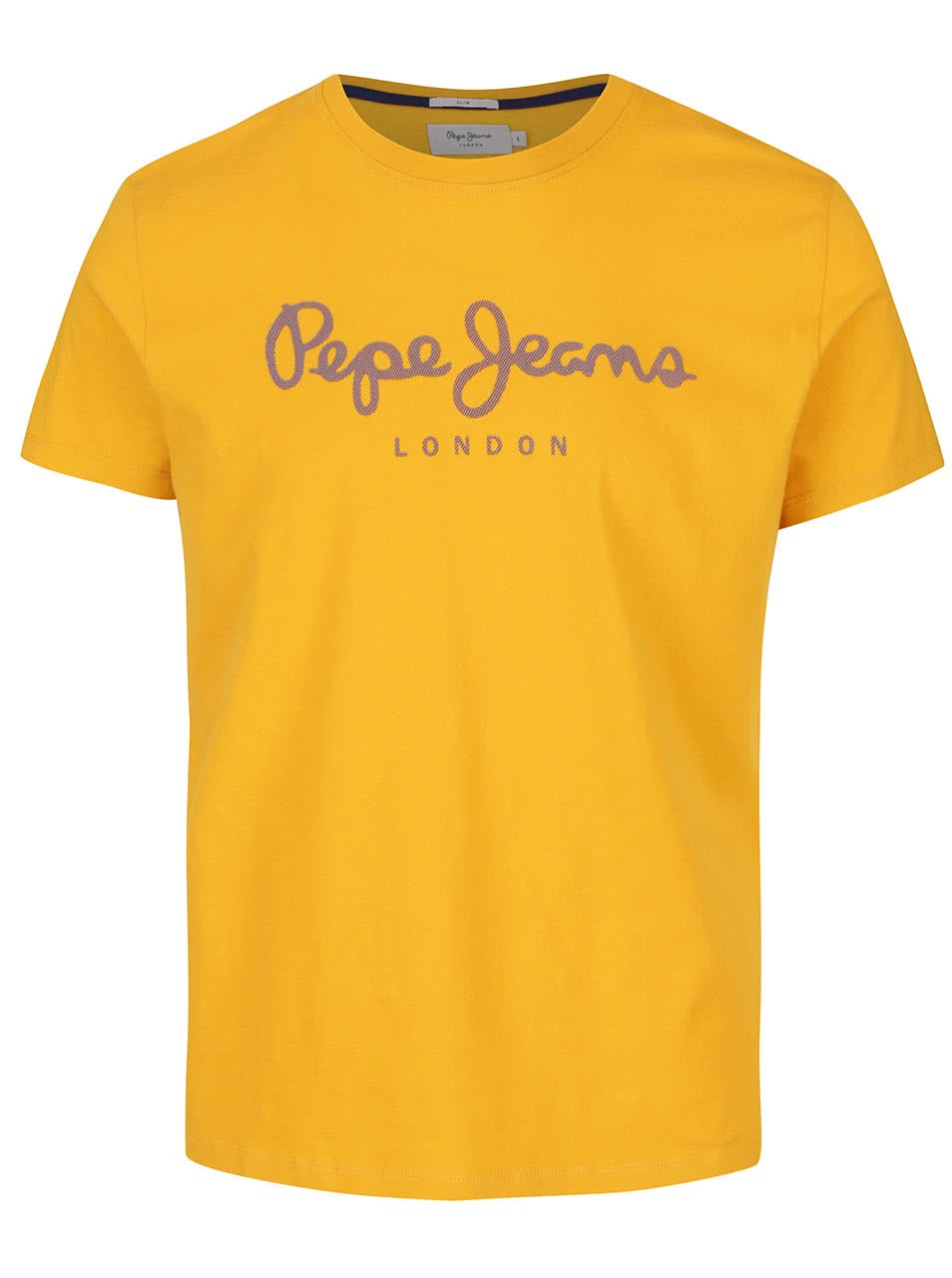Žluté pánské triko s potiskem Pepe Jeans Sail