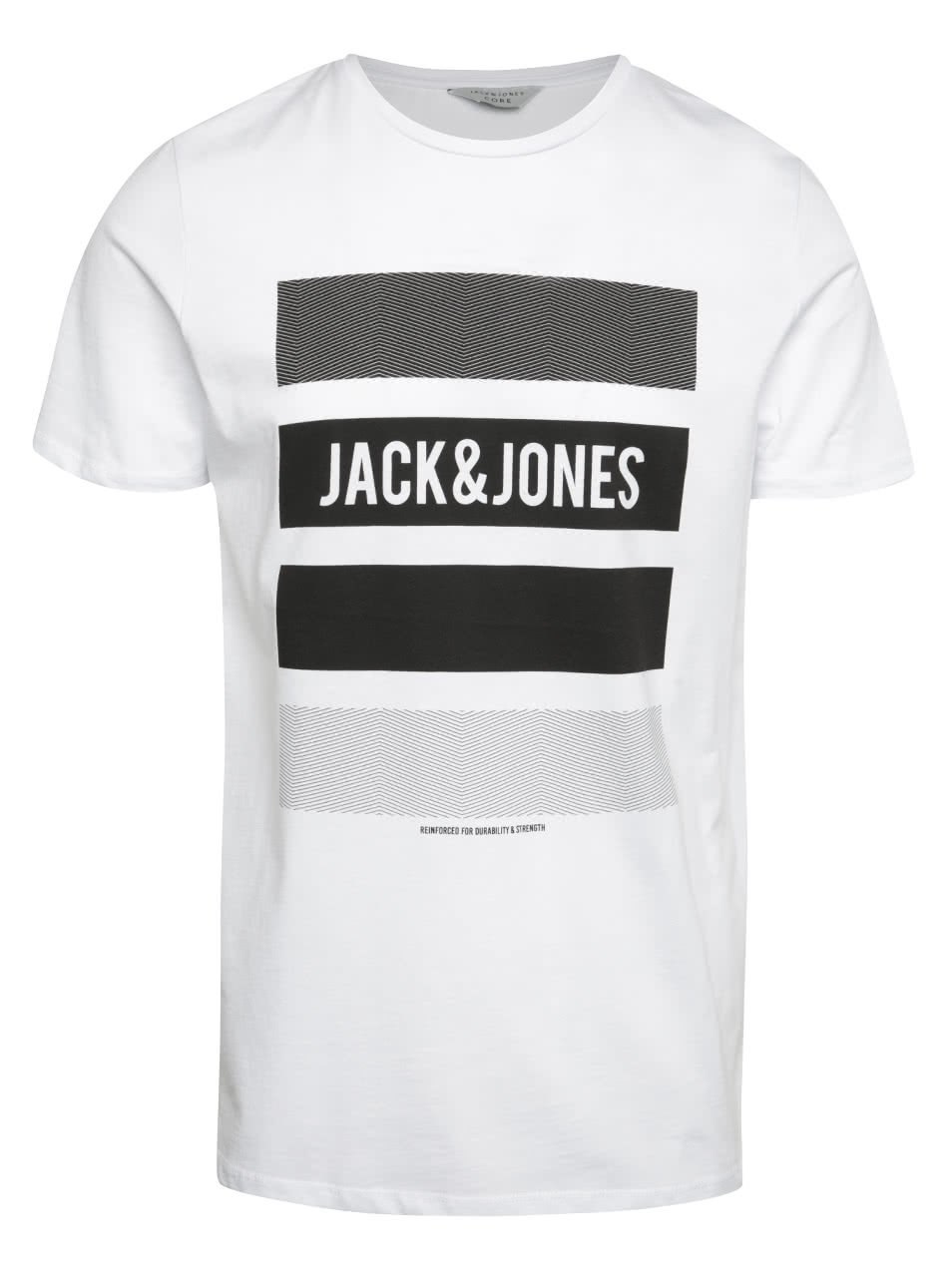 Bílé triko s krátkým rukávem Jack & Jones Vince