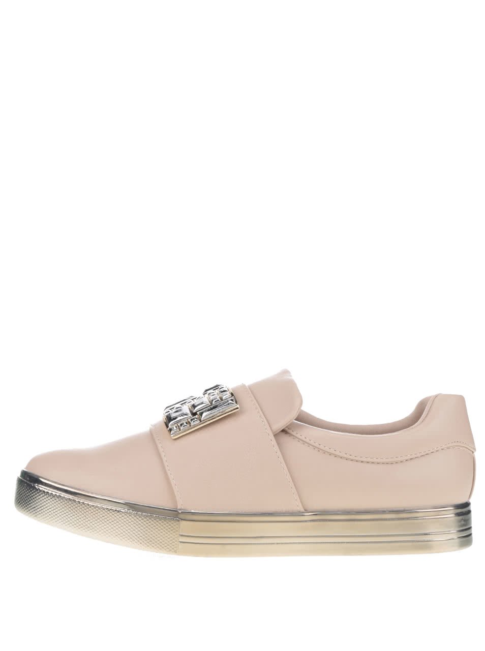 Béžové dámské boty s aplikací ve stříbrné barvě ALDO Ogima