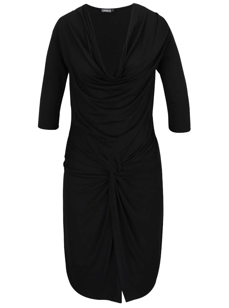 Černé šaty s prověšeným výstřihem ZOOT