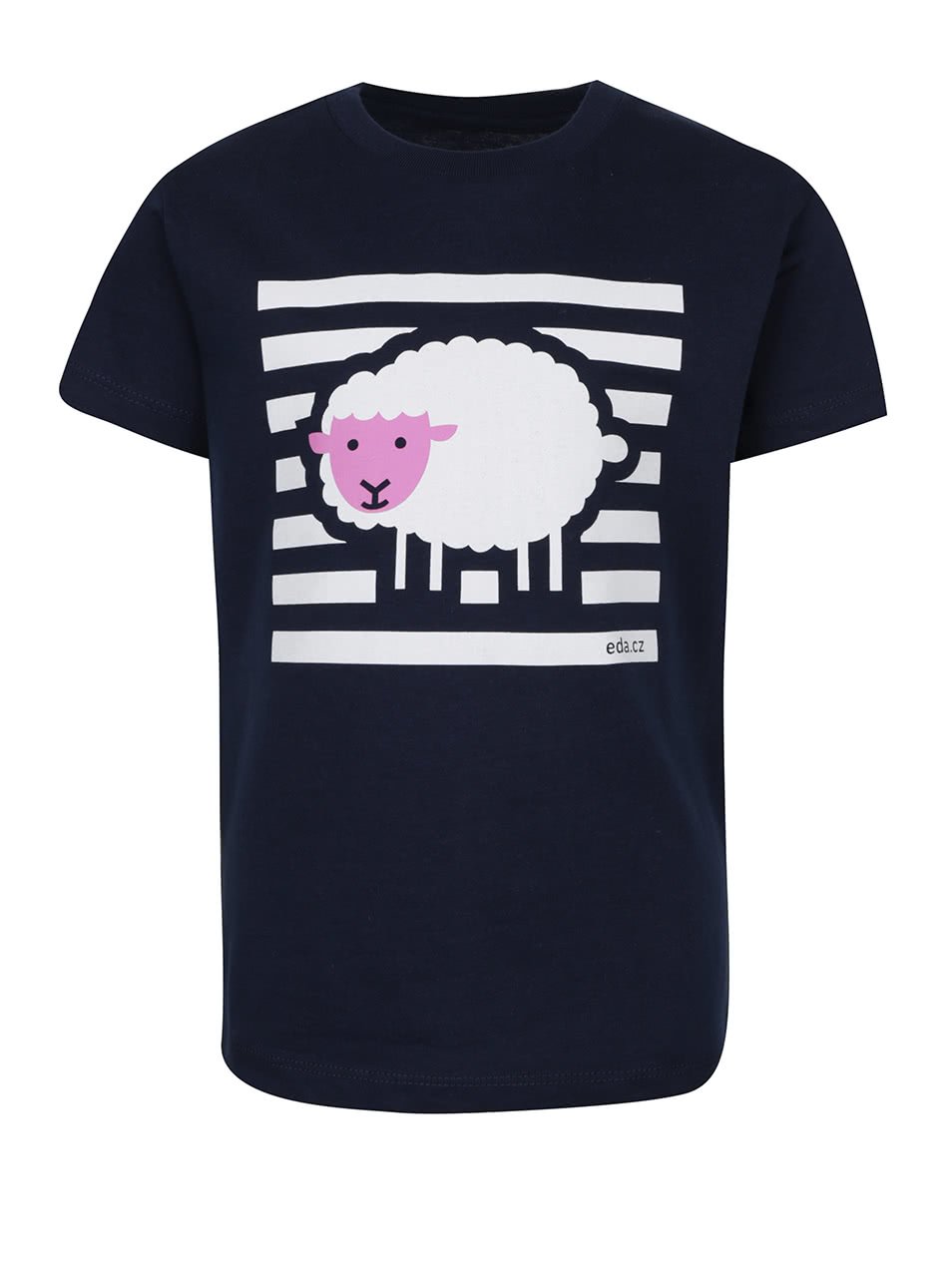 "Dobré" tmavě modré tričko s potiskem ovce pro EDU