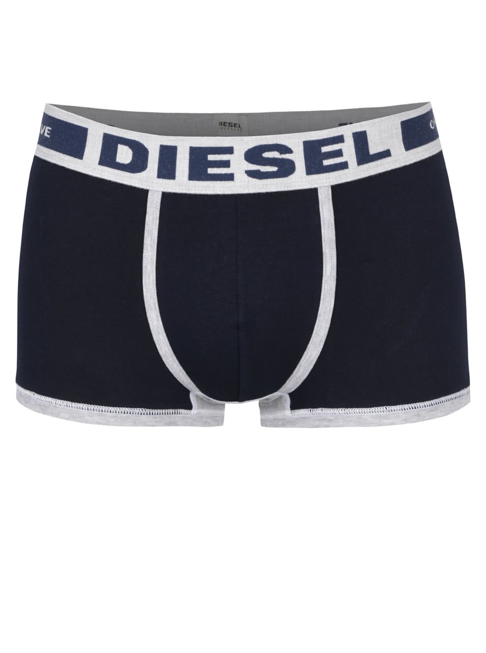 Tmavě modré boxerky s šedými detaily Diesel