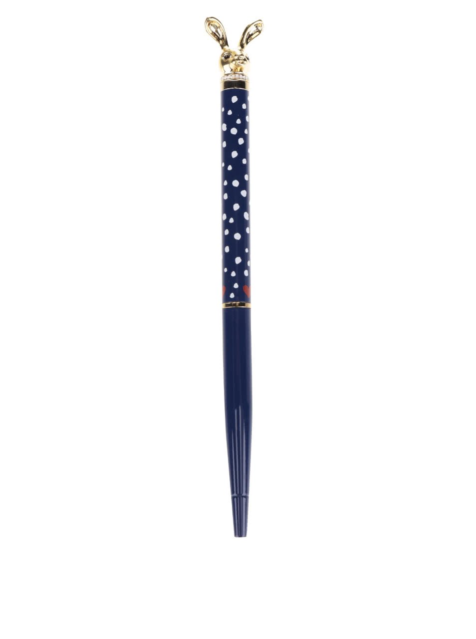 Tmavě modré kuličkové pero s motivem zajíce Folklore