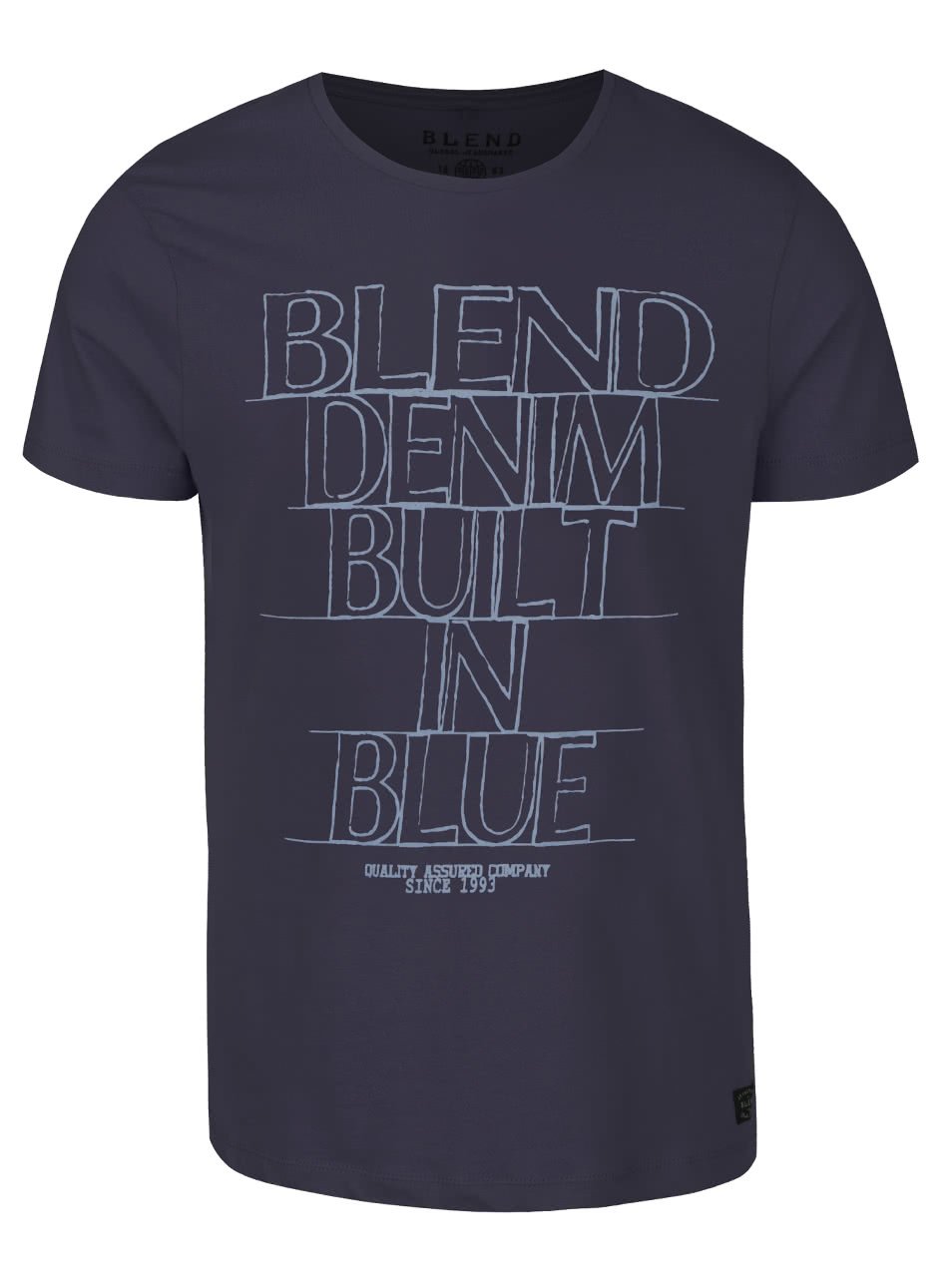 Tmavě modré triko s potiskem Blend