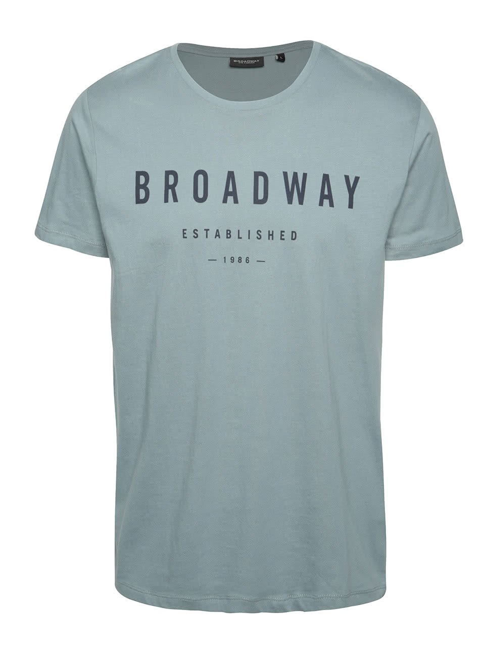 Modré pánské triko s potiskem Broadway