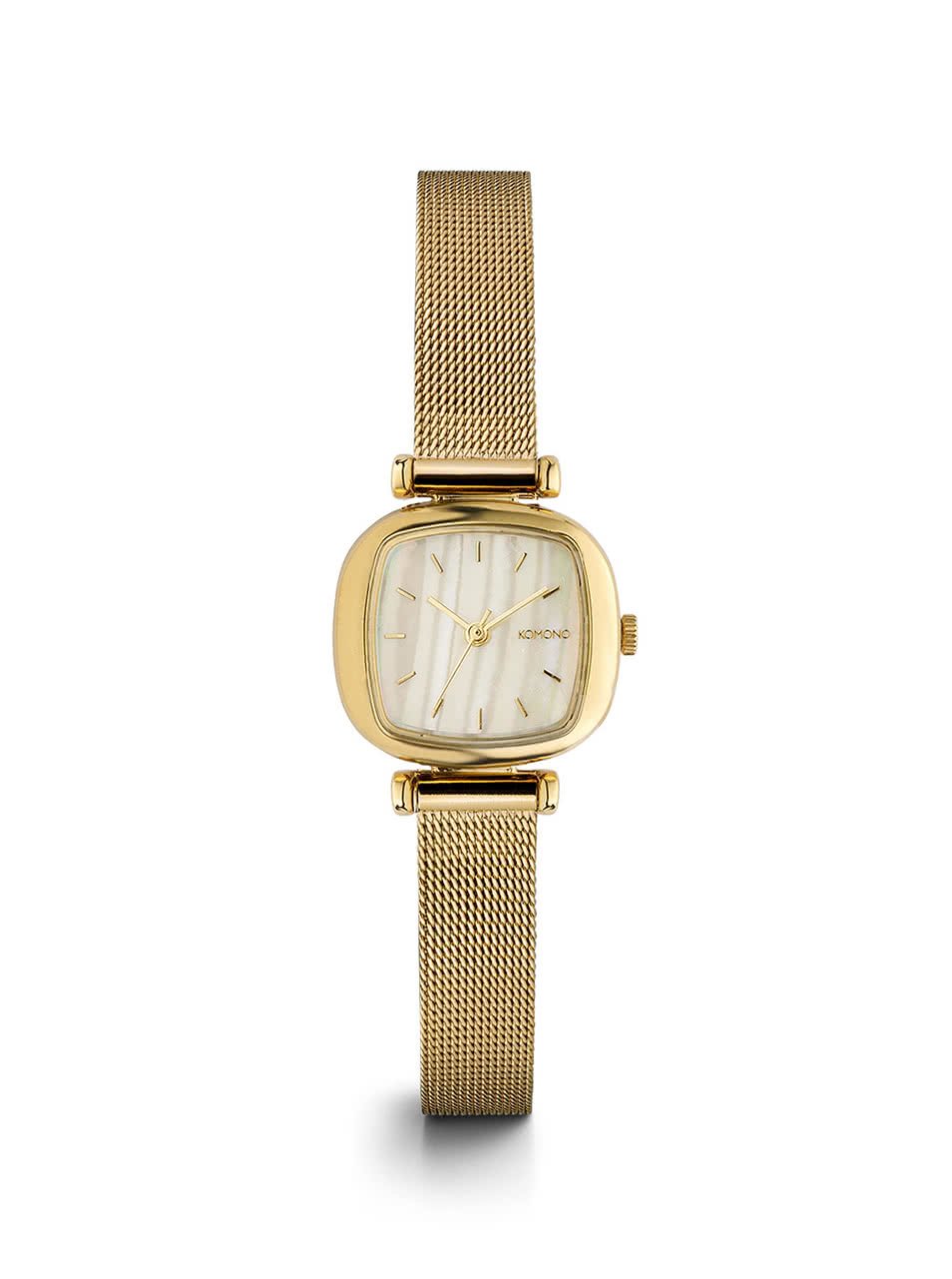 Dámské hodinky ve zlaté barvě s nerezovým páskem Komono Moneypenny Royale