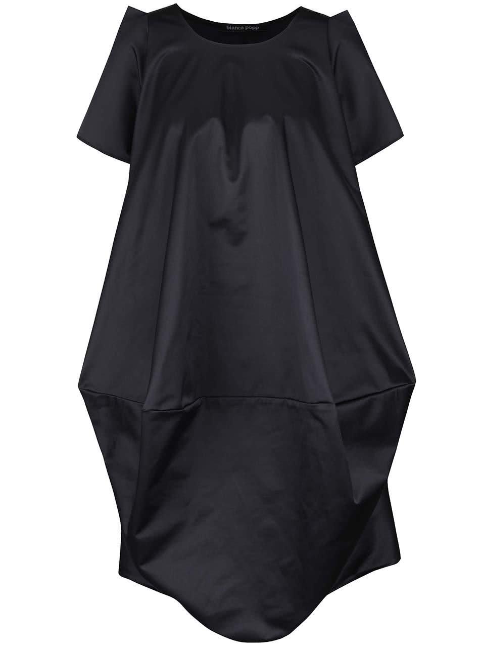 Černé volnější balónové šaty s kapsami Bianca Popp