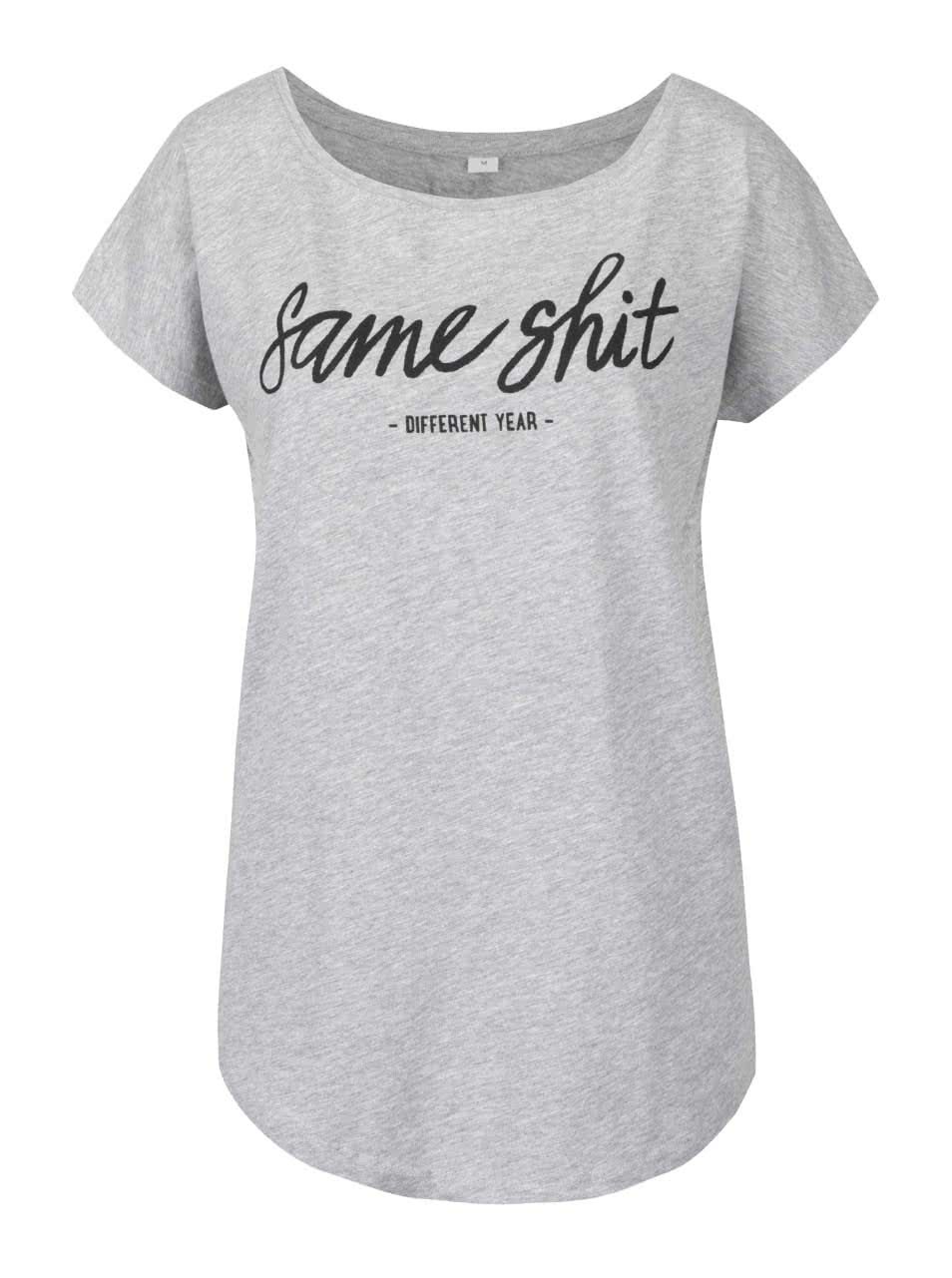 Šedé dámské tričko ZOOT Originál Same shit
