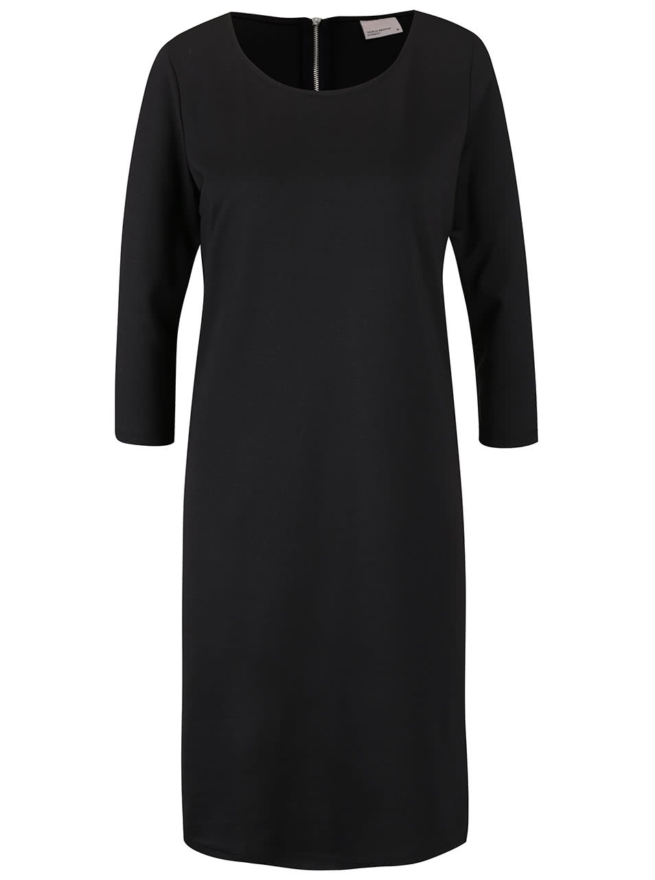 Černé šaty s dlouhým rukávem Vero Moda Vigga