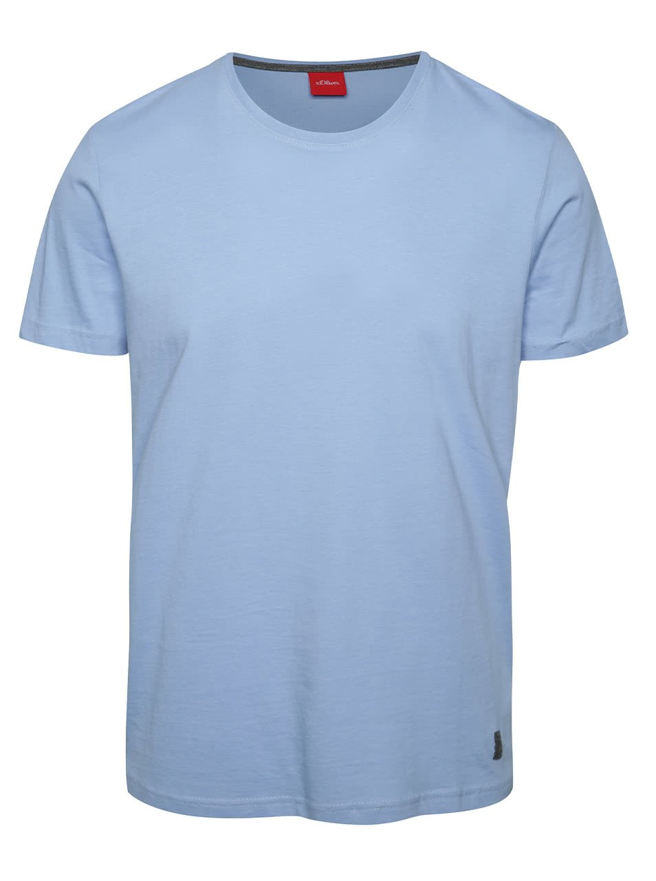 Světle modré pánské basic triko s.Oliver
