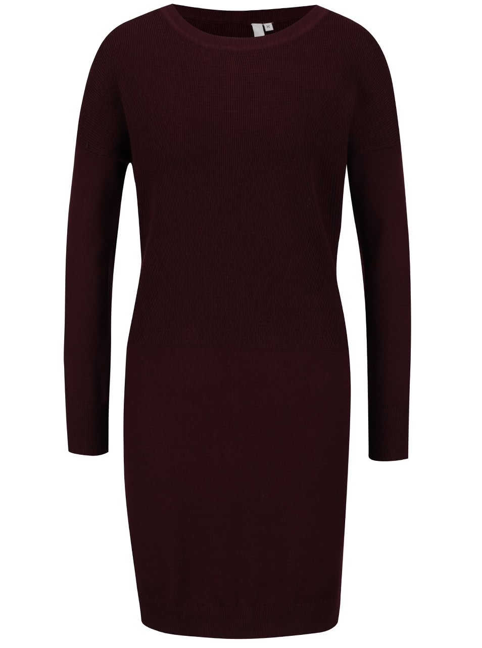 Vínové svetrové šaty QS by s. Oliver